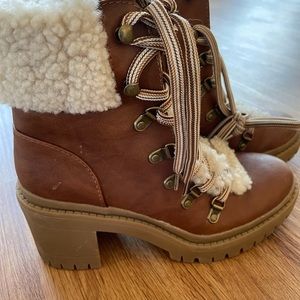 Sherpa Heeled Boots